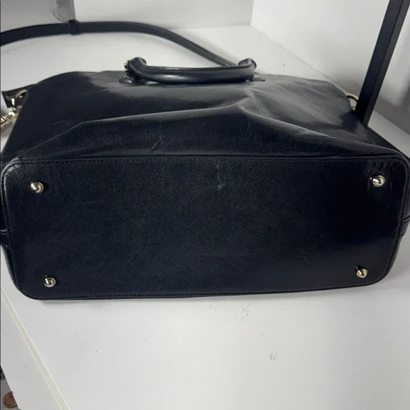 Brahmin Duxbury Satchel Black Charleston Leather Zip Top handle crossbody - Picture 13 of 14